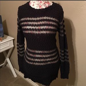 Black and silver sweater